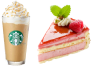 스타벅스 프라푸치노, 딸기 케이크 이미지